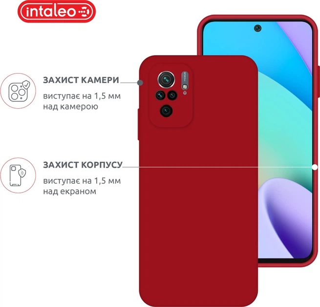 Чехол для смартфона Intaleo SoftShell для Xiaomi Redmi Note 10 4G Red (1283126619687) - Фото 3 Чехол для смартфона Intaleo SoftShell для Xiaomi Redmi Note 10 4G Red (1283126619687) - изображение 3