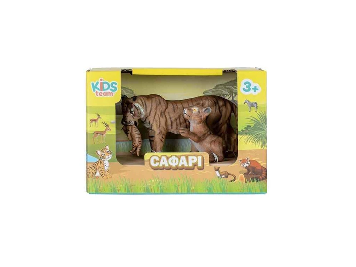 Набір тварин KIDS TEAM ANIMALS "Сафарі" Q9899-A20 Тигриця та тигренята - Фото 6 Набір тварин KIDS TEAM ANIMALS "Сафарі" Q9899-A20 Тигриця та тигренята - изображение 6