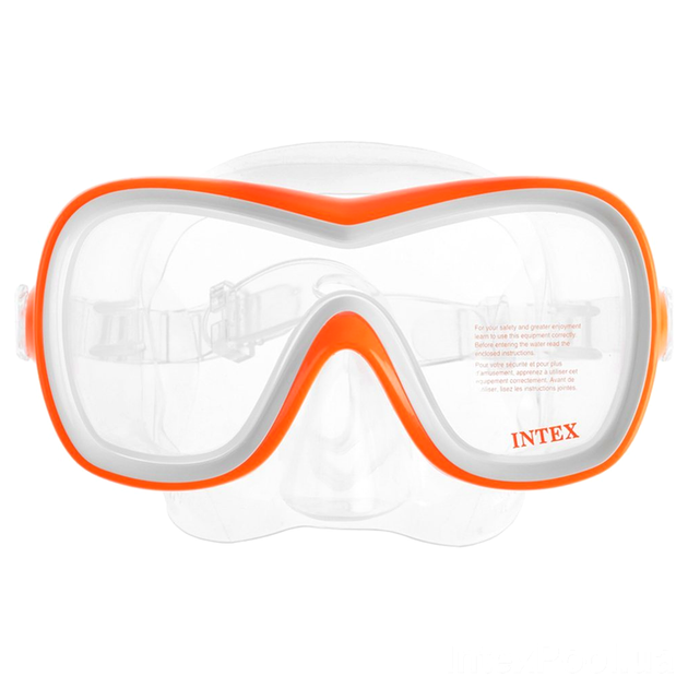 Набор для подводного плавания маска и трубка для дайвинга желтый Intex MC-5487 - изображение 2