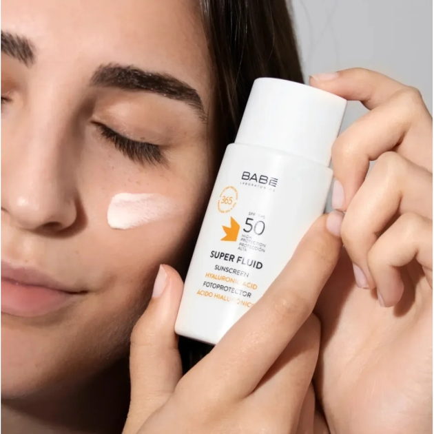 Сонцезахисний флюїд для обличчя BABE Laboratorios Super Fluid SPF 50 — універсальний догляд, 50 мл - изображение 4