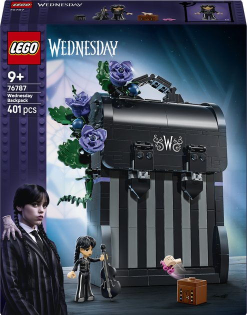 Zestaw klocków LEGO Wednesday Plecak Wednesday 401 element (76787) - Zdjęcie 1 Zestaw klocków LEGO Wednesday Plecak Wednesday 401 element (76787) - obraz 1