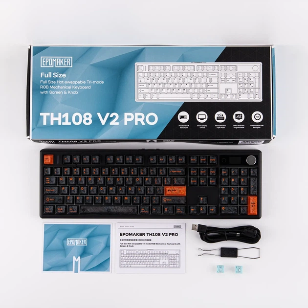 EPOMAKER TH108 V2 PRO Механічна бездротова клавіатура - Фото 3 EPOMAKER TH108 V2 PRO Механічна бездротова клавіатура - изображение 3