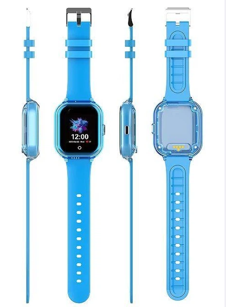 Дитячий смарт годинник Lemfo CT01 з 4G сім карткою, GPS / Wi-Fi / LBS, прослуховуванням, HD відеодзвінками, камерою 2 МП, кнопкою SOS, геозоною та IP67 До 3–4 днів роботи Синій - зображення 4