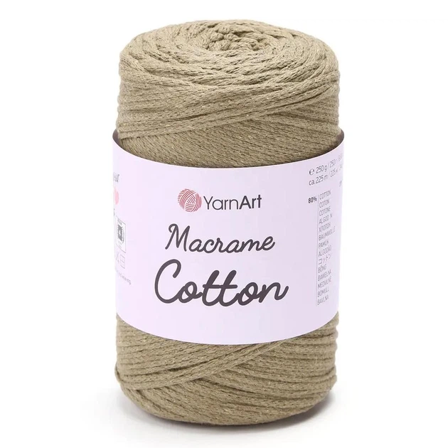 Пряжа YARNART Macrame Cotton, 793 моко - Фото 1 Пряжа YARNART Macrame Cotton, 793 моко - зображення 1