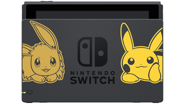 Консоль Nintendo Switch HAC-001 Pokémon: Let's Go, Pikachu! Limited Edition Модифицированная 128GB Yellow Brown + 5 Встроенных Игр Б/У - изображение 4