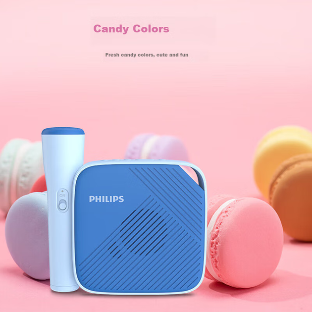 Колонка PHILIPS TAS4405 портативная Bluetooth с микрофоном и слотом для карты памяти - изображение 6