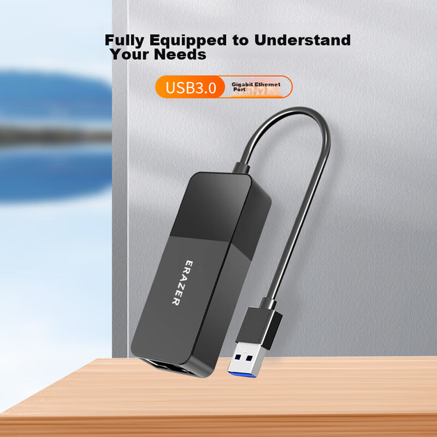 Lenovo інвестує в бренд Yinengzhe: адаптер дротової мережевої карти USB 3.0 Gigabit для кабелю Ethernet RJ45 та розгалужувач/конвертер для зовнішніх мережевих портів ноутбука. - Фото 4 Lenovo інвестує в бренд Yinengzhe: адаптер дротової мережевої карти USB 3.0 Gigabit для кабелю Ethernet RJ45 та розгалужувач/конвертер для зовнішніх мережевих портів ноутбука. - зображення 4
