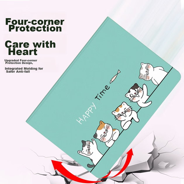 Чохол для планшета Huawei MatePad 10.8/MediaPad M6 10.8 Jiangming Cat Print - зображення 5
