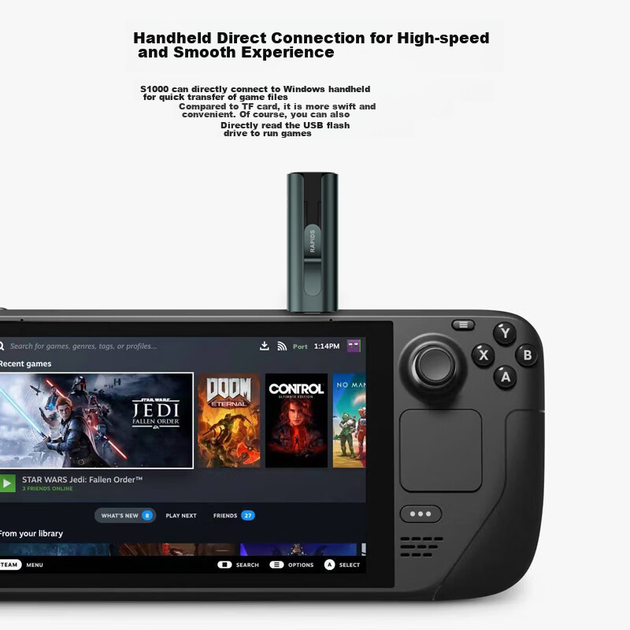 Твердотільний флеш-накопичувач HIKVISION 512 ГБ USB 3.2/Type-C із двома інтерфейсами для телефону, USB-накопичувач S1000, швидкість читання 1080 МБ/с, сумісний з Apple iPhone та комп'ютером, USB-накопичувач великої ємності подвійного призначення - изображение 6