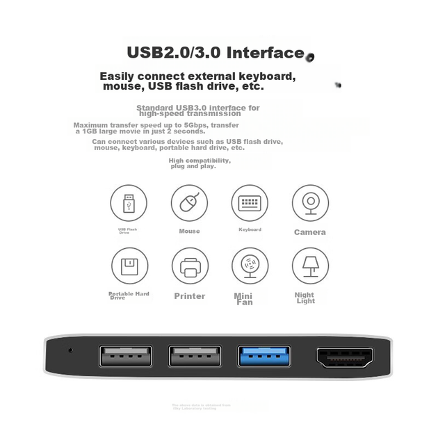 Док-станція-конвертер Isky Microsoft Surface Pro5/6, USB-адаптер для проектора, відеокабель HDMI, концентратор для планшетів та ноутбуків Microsoft, розгалужувач на шість входів та два виходи - Фото 7 Док-станція-конвертер Isky Microsoft Surface Pro5/6, USB-адаптер для проектора, відеокабель HDMI, концентратор для планшетів та ноутбуків Microsoft, розгалужувач на шість входів та два виходи - зображення 7