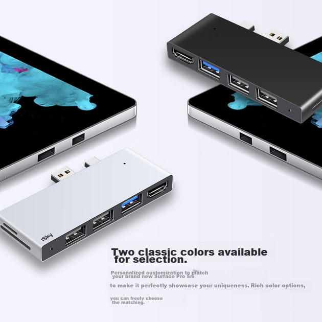 Док-станція-конвертер Isky Microsoft Surface Pro5/6, USB-адаптер для проектора, відеокабель HDMI, концентратор для планшетів та ноутбуків Microsoft, розгалужувач на шість входів та два виходи - Фото 10 Док-станція-конвертер Isky Microsoft Surface Pro5/6, USB-адаптер для проектора, відеокабель HDMI, концентратор для планшетів та ноутбуків Microsoft, розгалужувач на шість входів та два виходи - зображення 10
