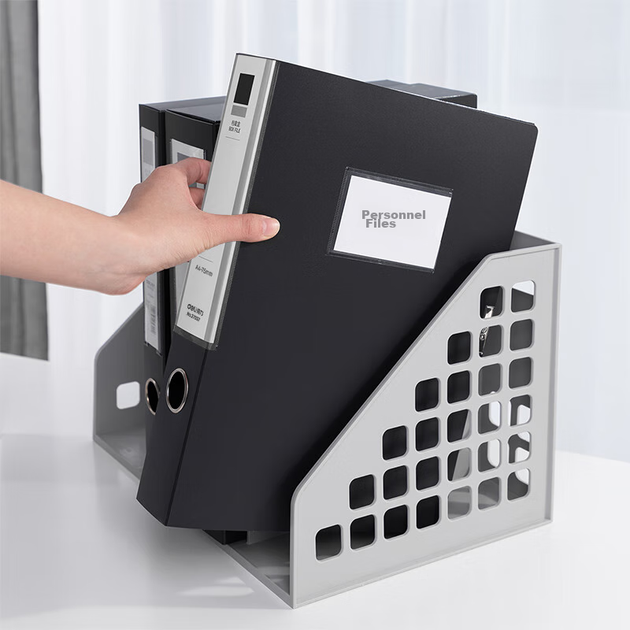 Короба 27037 архивные для документов А4 на липучке, 75 мм, 10 шт, черные - Фото 9 Короба 27037 архивные для документов А4 на липучке, 75 мм, 10 шт, черные - изображение 9