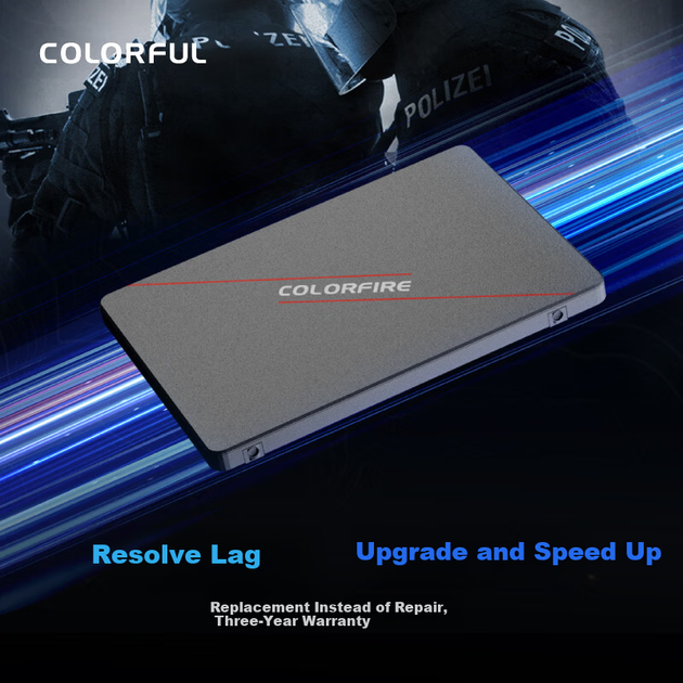 SSD диск Colorful CF300 128GB SATAIII TLC - Фото 2 SSD диск Colorful CF300 128GB SATAIII TLC - изображение 2