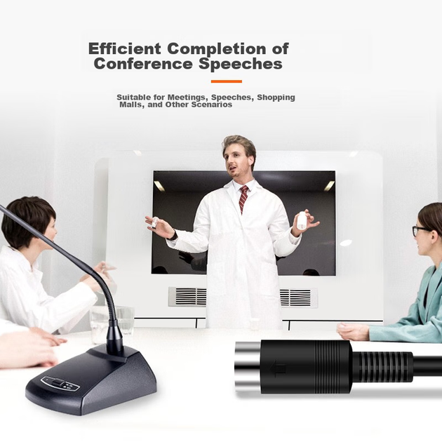 Микрофонный кабель Yeren YR-SL614 6-контактный 10 м - изображение 5