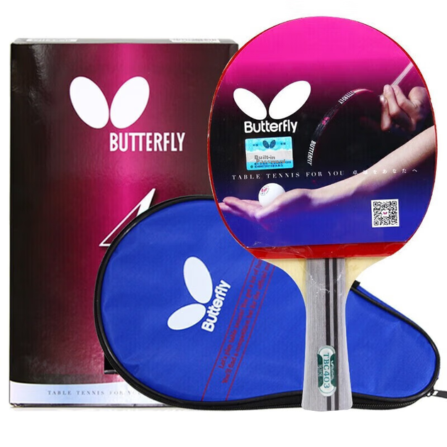 Ракетка для настільного тенісу BUTTERFLY 403-Penhold - чотиризірковий рівень, 5-шарова основа з комбінацією зворотної та позитивної гуми, в комплекті чохол для ракетки - зображення 10