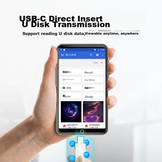 Плеер FAMUE PB11 MP3/MP4 с Wi-Fi, 4+64 ГБ, поддержкой карт памяти - изображение 8