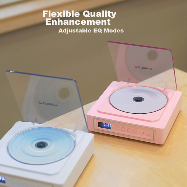 CD-плеер THINKYA K09 портативный с Bluetooth и оптическим выходом, синий - Фото 5 CD-плеер THINKYA K09 портативный с Bluetooth и оптическим выходом, синий - изображение 5