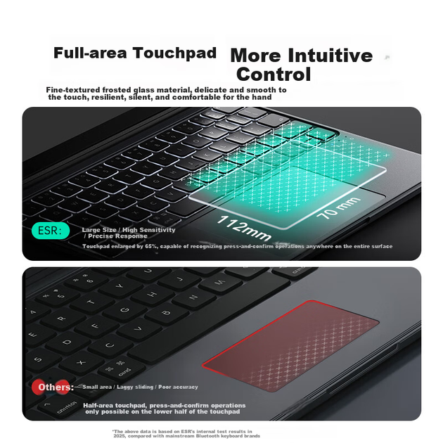 Чохол-клавіатура ESR Magic Keyboard 11 дюймів магнітний знімний, з підставкою, 3 в 1 - зображення 5