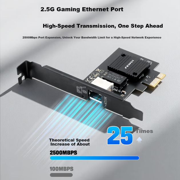 Сетевая карта Fenvi Intel I226 PCI Express / 2.5 Гбит/с Ethernet - изображение 3