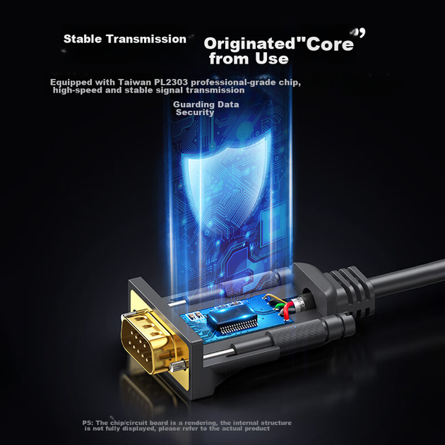 Переходник Ugreen CR104 USB - RS-232 USB 2.0 2 м (20222) - изображение 4