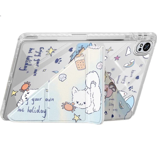 Чехол Qiaojiejie для Huawei MatePad Air 12, модель 2024 года, 12 дюймов, со слотом для стилуса, Y-образная форма, мягкий, легкий, стандартная версия, защита от изгиба, симпатичный трехсекционный дизайн с рисунком. - Фото 3 Чехол Qiaojiejie для Huawei MatePad Air 12, модель 2024 года, 12 дюймов, со слотом для стилуса, Y-образная форма, мягкий, легкий, стандартная версия, защита от изгиба, симпатичный трехсекционный дизайн с рисунком. - изображение 3