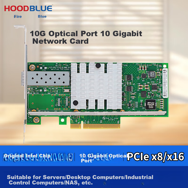 Мережева карта Hoodblue HBE10G5-F1 PCIe з портом SFP+ 10 Гбіт/с для серверів та NAS - зображення 4