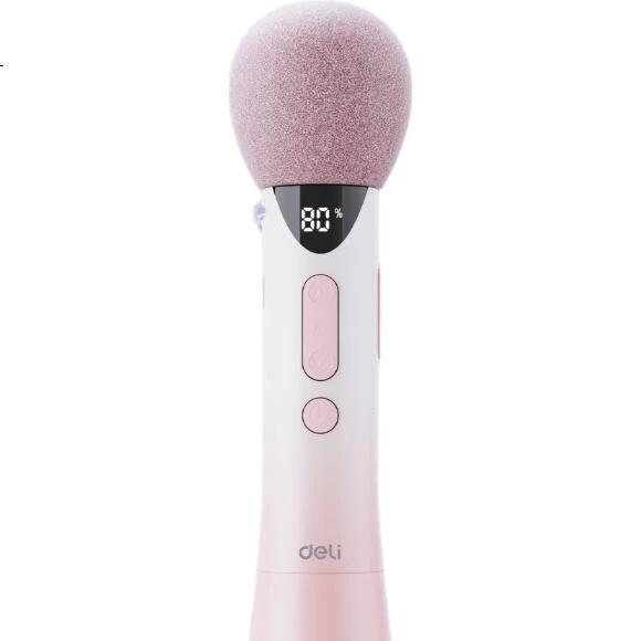Мегафон Deli Little Bee 17 Вт с Bluetooth и микрофоном для лекций, розовый - изображение 3