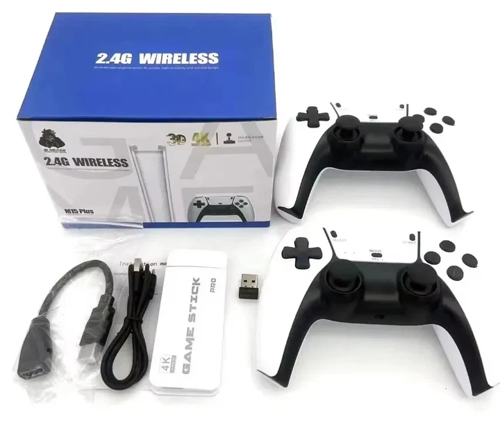 Ігрова приставка M15 Plus 64Gb 4K Game Stick 3D 20000 ігор Білий - Фото 1 Ігрова приставка M15 Plus 64Gb 4K Game Stick 3D 20000 ігор Білий - зображення 1