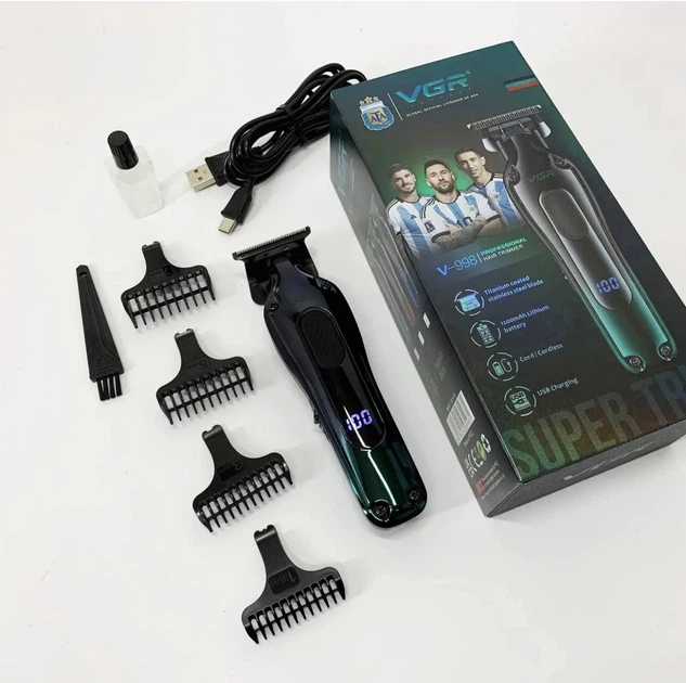 Акумуляторна машинка для стрижки VGR V-998 - изображение 5