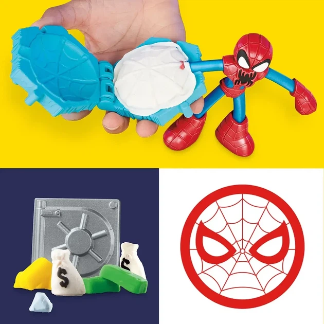 Набор для творчества Hasbro Play-Doh Marvel с массой для лепки Человек-паук (F9827) - изображение 5