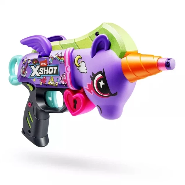 Детский Бластер X-Shot Purple Blastercorn 16 патронов (36882R) - Фото 3 Детский Бластер X-Shot Purple Blastercorn 16 патронов (36882R) - изображение 3
