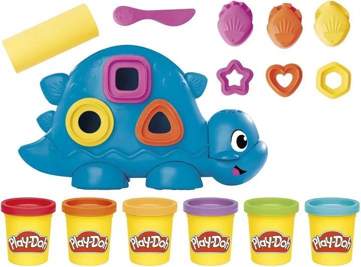Набор массы для лепки Hasbro Play-Doh Динозавр Shapes and Colors Dino (G0491) - Фото 4 Набор массы для лепки Hasbro Play-Doh Динозавр Shapes and Colors Dino (G0491) - изображение 4