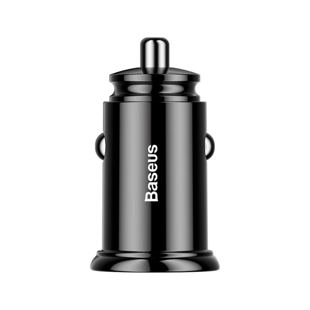Автомобільний Зарядний Пристрій Baseus Circular Plastic 30W 2USB (QC3.0) black - Фото 3 Автомобільний Зарядний Пристрій Baseus Circular Plastic 30W 2USB (QC3.0) black - зображення 3