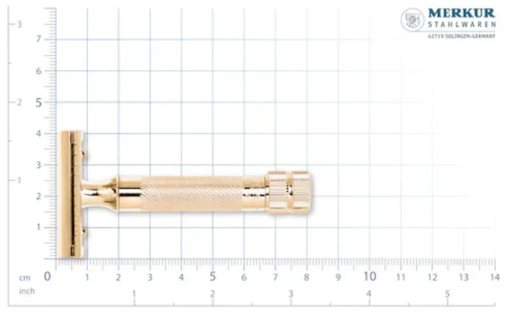 Бритва Т-подібна Merkur 34G Gold Closed Comb - Фото 5 Бритва Т-подібна Merkur 34G Gold Closed Comb - изображение 5