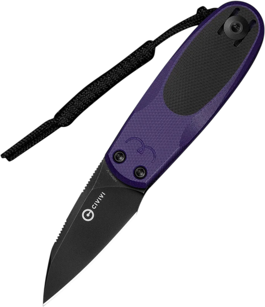Нож Civivi Purr складной карманный Double Detent Slip Joint Nitro-V / G10 4.65 см Фиолетово-черный (C25054-3) - Фото 1 Нож Civivi Purr складной карманный Double Detent Slip Joint Nitro-V / G10 4.65 см Фиолетово-черный (C25054-3) - изображение 1