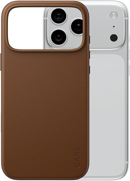 Etui CARE by PanzerGlass Solo MagSafe do Apple iPhone 17 Pro Max Brown (CR69299) - obraz 3