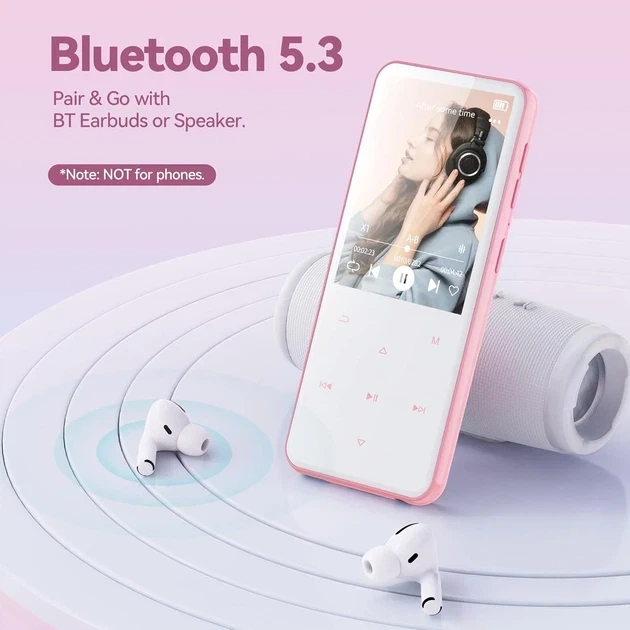MP3-плеер AGPTEK с Bluetooth 5.3 и встроенной памятью 64 ГБ - изображение 6