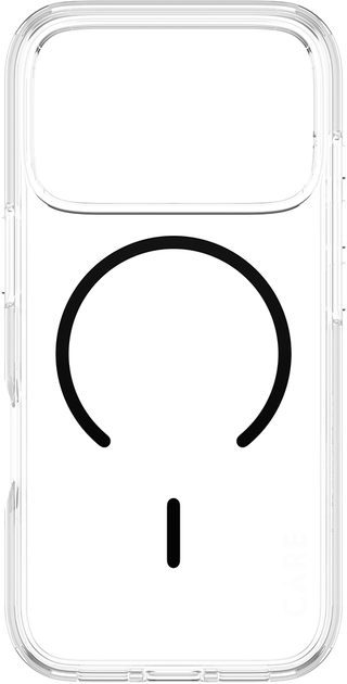 Etui CARE by PanzerGlass Solo MagSafe do Apple iPhone 17 Pro Transparent Black (CR04856) - Zdjęcie 4 Etui CARE by PanzerGlass Solo MagSafe do Apple iPhone 17 Pro Transparent Black (CR04856) - obraz 4