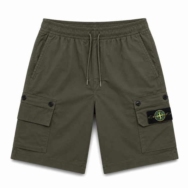 Карго шорты Stone Island PALM олива M - Фото 1 Карго шорты Stone Island PALM олива M - изображение 1