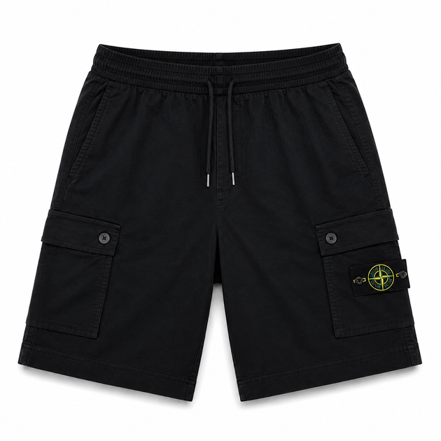 Карго шорты Stone Island PALM черные M - Фото 1 Карго шорты Stone Island PALM черные M - изображение 1