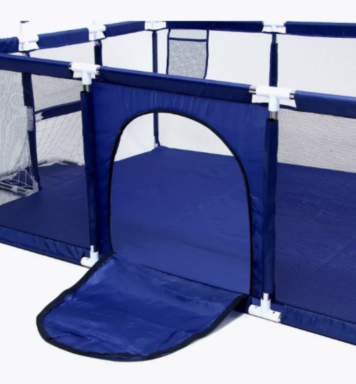 Дитячий ігровий манеж LEOBRO Multisport 120 x 180 см Синій (LB-1138) - зображення 3