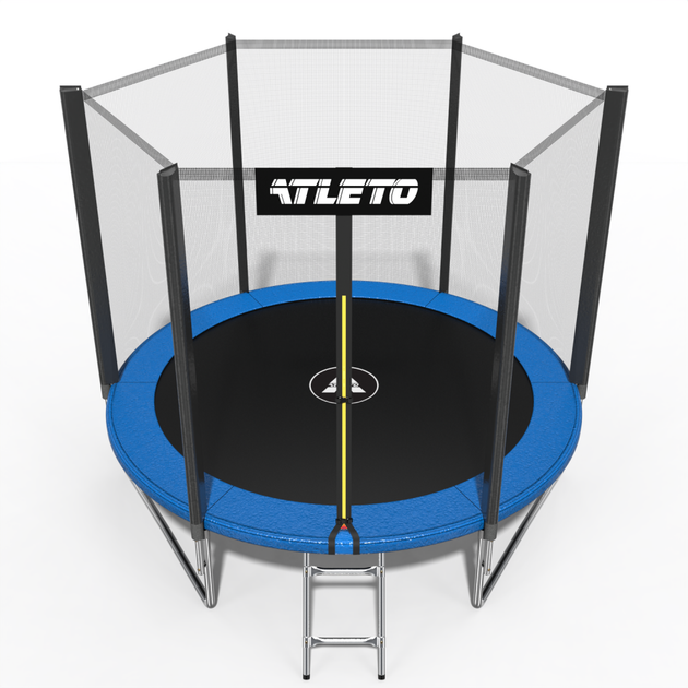 Батут дитячий з сіткою та драбинкою 183 см Atleto - Фото 3 Батут дитячий з сіткою та драбинкою 183 см Atleto - изображение 3