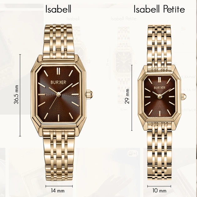 Годинник BURKER Isabell Gold Brown - изображение 7