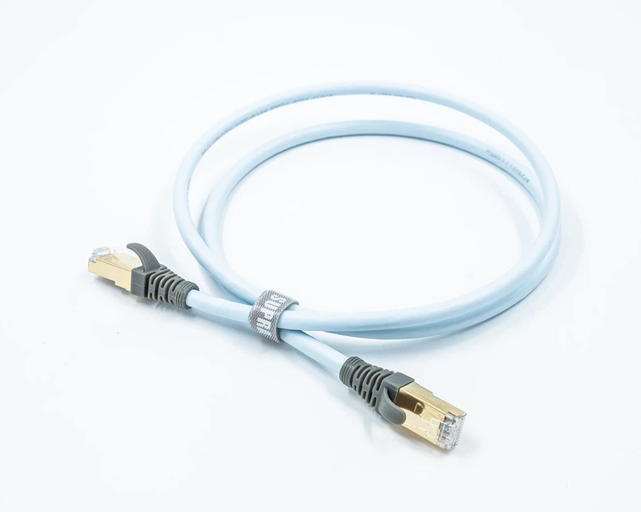 Патч-корд Ethernet Supra CAT 8 STP Patch FRHF 8 м Blue - изображение 3