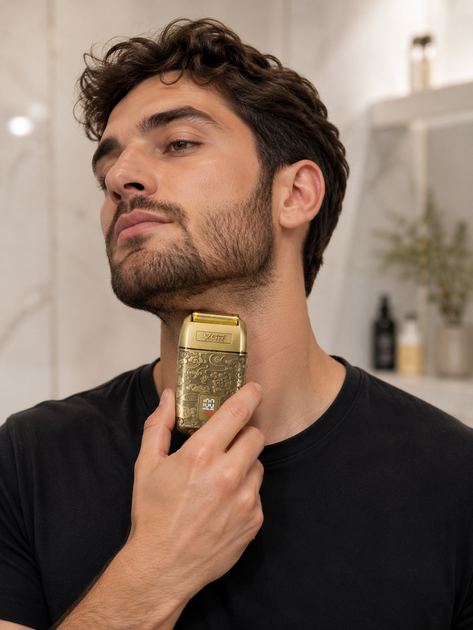 Бритва VGR V 336 Gold / Шейвер аккумуляторная с тройным лезвием / Электробритва 8500 об/мин - изображение 5