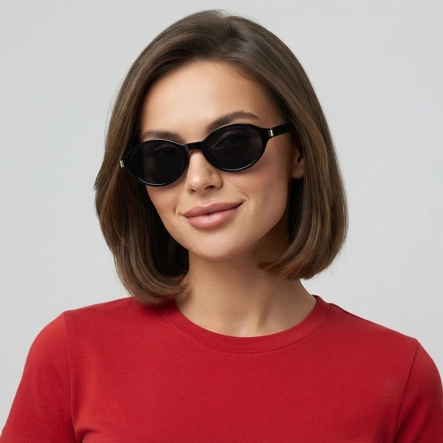 Жіночі сонцезахисні окуляри овальної форми Honey Fashion Accessories чорний (4-67) - изображение 2