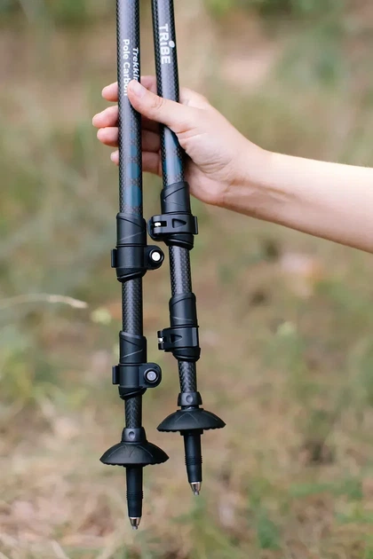 Трекінгові палиці Tribe Trekking Pole Carbon карбонові, телескопічні 65–135 см, Fast Lock, 2 шт (T-ME-0027-ocean) - изображение 8