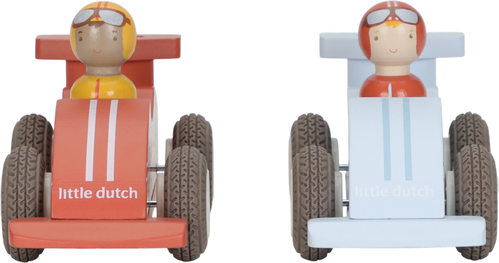 Ігровий набір Little Dutch Гоночні автомобілі 2 штуки FSC LD2526 (8713291225268) - зображення 5