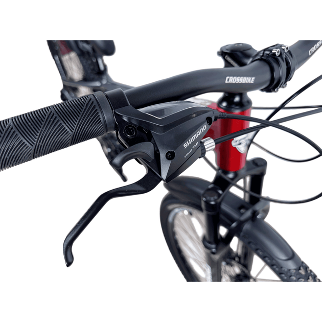 Подростковый велосипед Crossbike Roblox 26" 13" Серый/Красный (26СTA-006523) - изображение 5