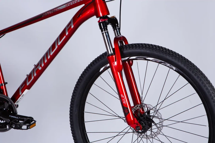 Велосипед горный AL 27.5" Formula Motion DD FR 2026, рама 16" красный с серым (OPS-FR-27.5-295) - изображение 4